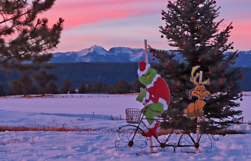 Maybe the Grinch is stealing our snow!  – Pic taken 12/17/2023