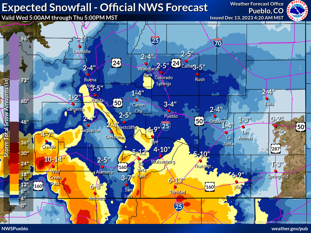 Forecast snow totals are on the rise! 4 StormTotalSnow WC 1