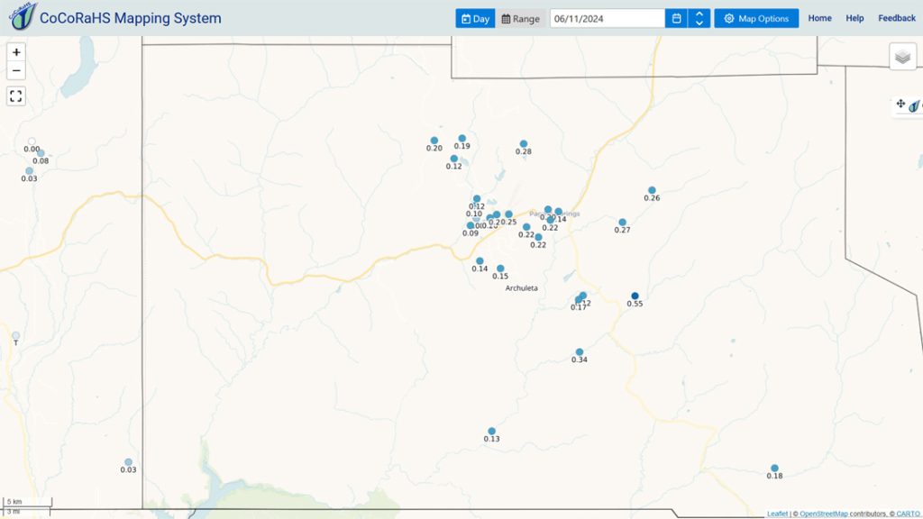 11 Jun 2024 pm CoCoRaHS 24hr precip