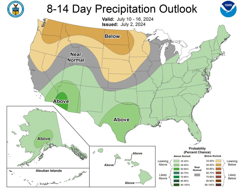 Dry and warm for a while… 4 The CPC 8-14 day precip outlook “leans toward” above average precip in our area. I don’t agree. Based on what I see now, I expect below average precip for us during this period.