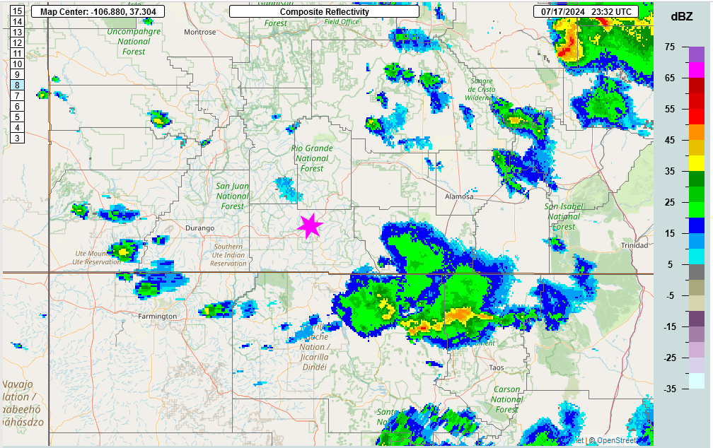 Expect an Uptick in Thunderstorm Activity! 5 Radar 17 jul 24 vt 530pm