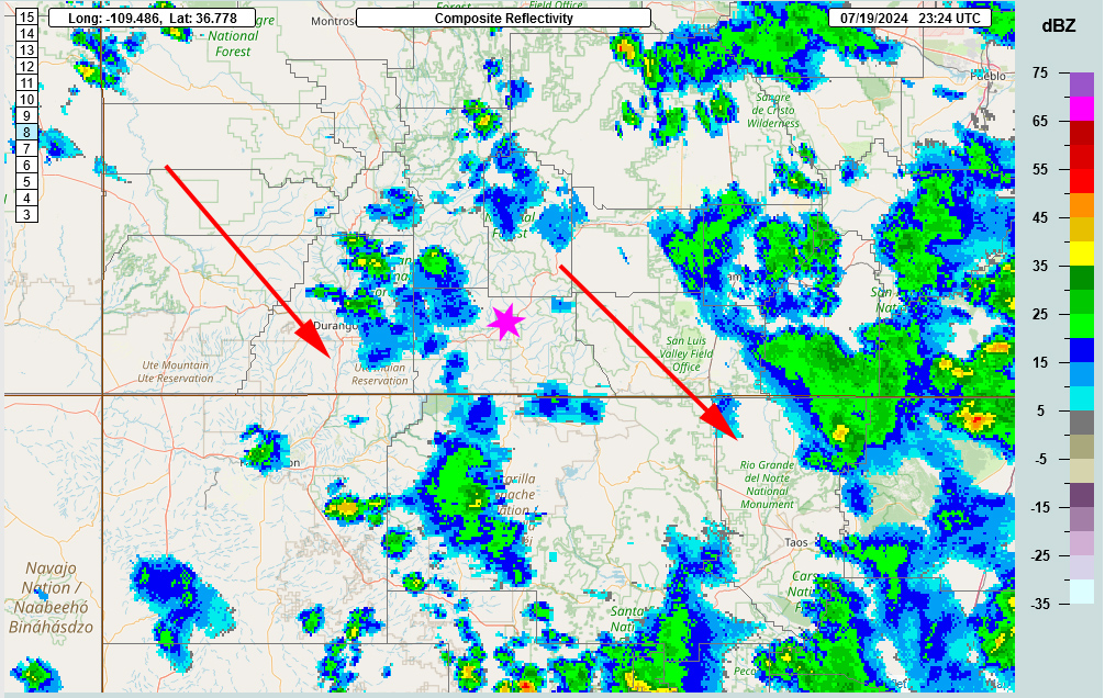 Dancing with the monsoon! 4 Radar 19 Jul 24 524pm