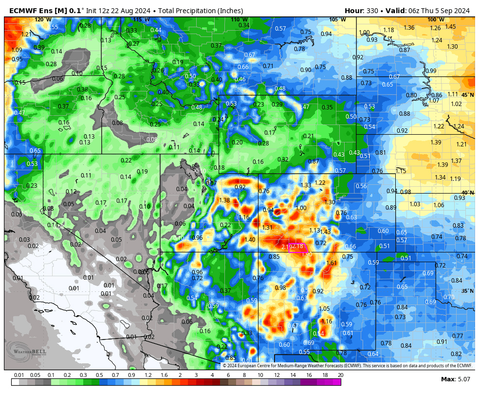 Wow! Big Nocturnal Storms! More to come! 7 Euro 8 to 14 day