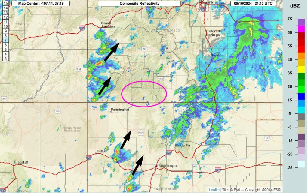More rain is on the way… 2 Radar at 3:12pm Monday afternoon – We are in a break behind bands of showers. The next band will move through after the sun sets. Showers and thunderstorms will be scattered and move quickly towards the northeast.