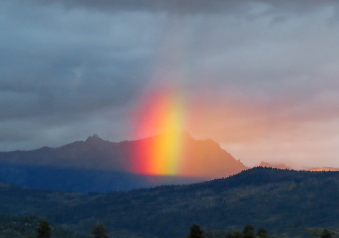One of the brightest rainbows I’ve ever seen! – pic taken 9/22/2024