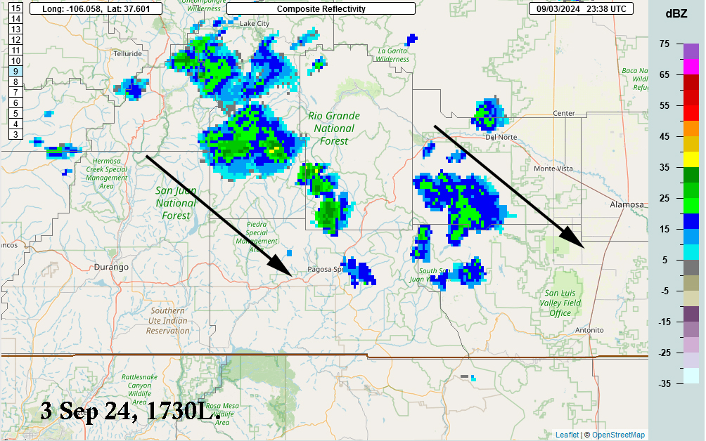 Playing the Rain Lottery; More Losers than Winners 4 Radar 3 Sep 1700L