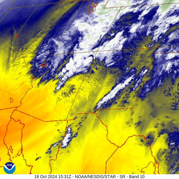 The heaviest mountain snow is yet to come… 2 Satellite loop from 9:30am to 10:30am Friday – The low is spinning over northwest AZ. By this evening the low will be over central AZ. As the low moves east, heavier bands of showers and thunderstorms will move into our area.