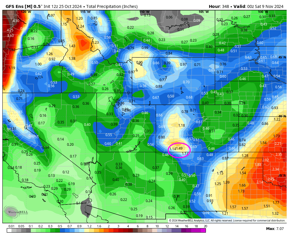 GFS 2 weeks 9 nov 24