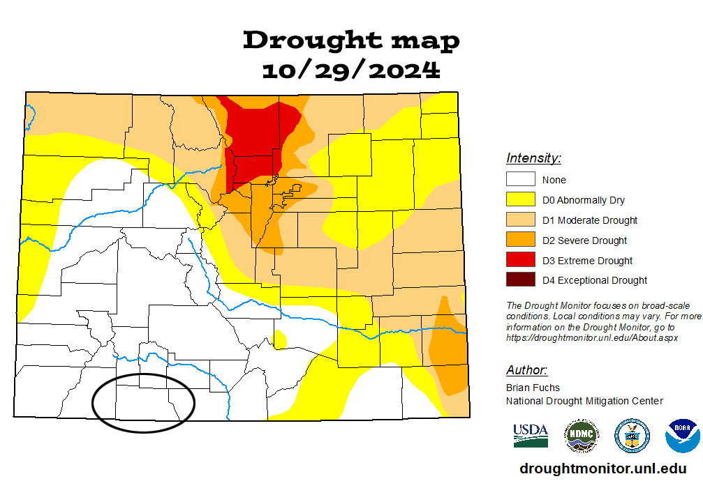 1 Nov 2024 am - drought map CO