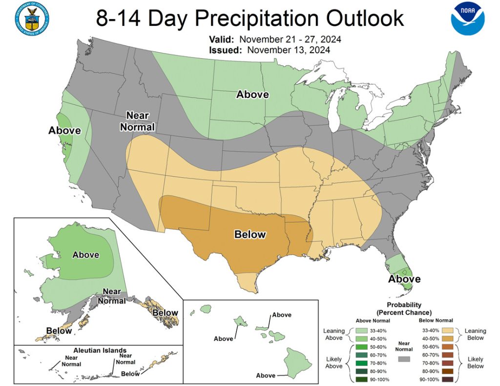 The next system is a dud… 4 The CPC 8-14 day precip outlook indicates a 33-40% chance of below average precip. I think it’s more like 50-60% for us.
