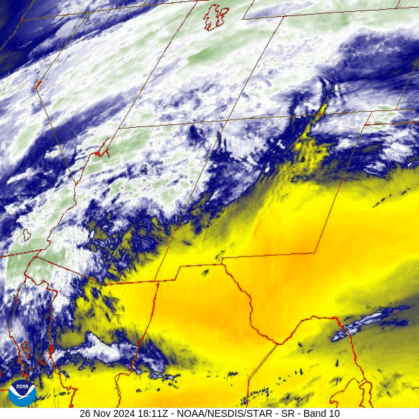 Heavy snow and avalanche danger in the mountains… 2 Satellite loop roughly 11:10am to 12:10pm Tuesday afternoon – Lots of moisture and good storm energy is moving through the region. We’ll have steady precip into Wednesday morning.