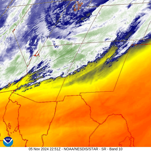 Main event Tuesday night to Wednesday afternoon… 2 Satellite loop from roughly 4-5pm Tuesday – The low is spinning over northeast UT and will move directly south over the next 24 hours. Thursday it will meander over southeast AZ and southern NM. By Friday evening it’s expected to be in the TX Panhandle/northeast NM area.
