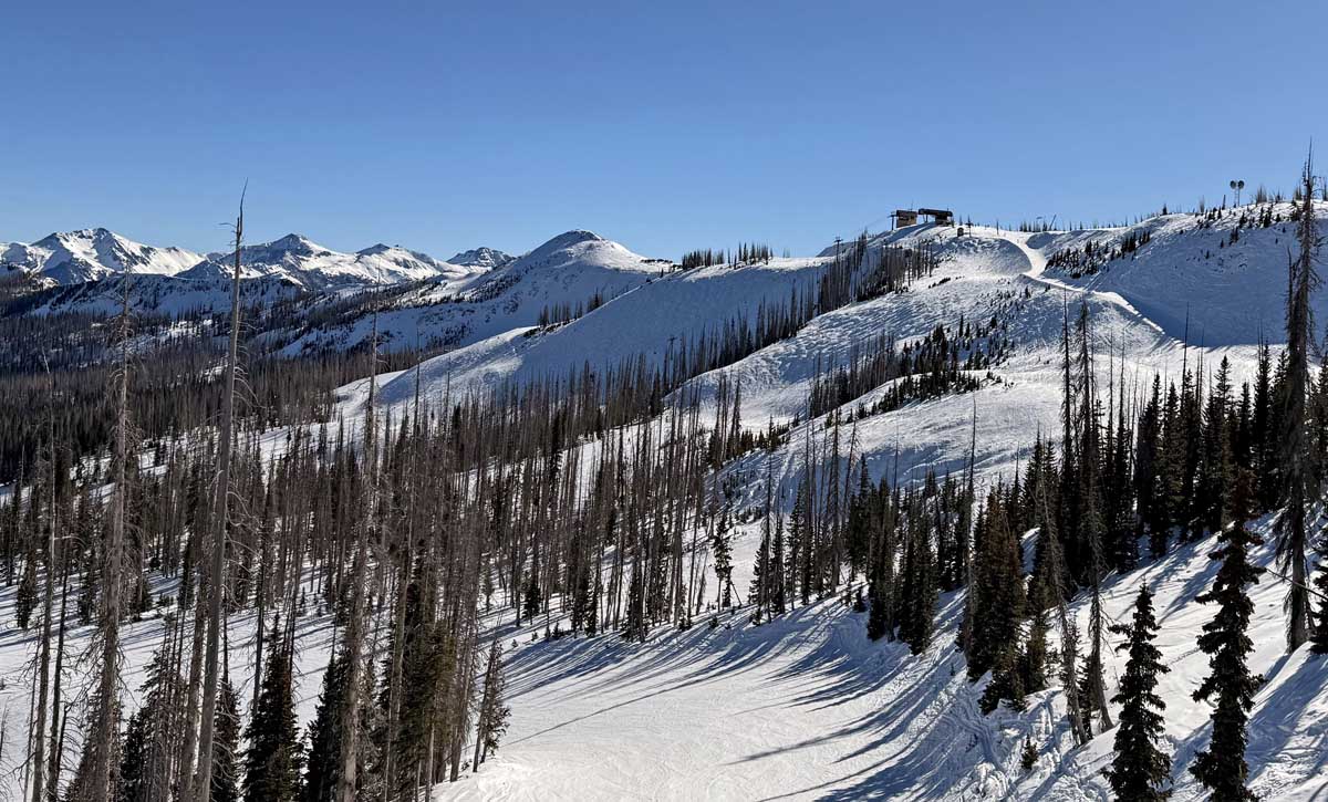 Lots of blue sky and fun groomed runs up at Wolf Creek - Pic taken on 1/16/2025