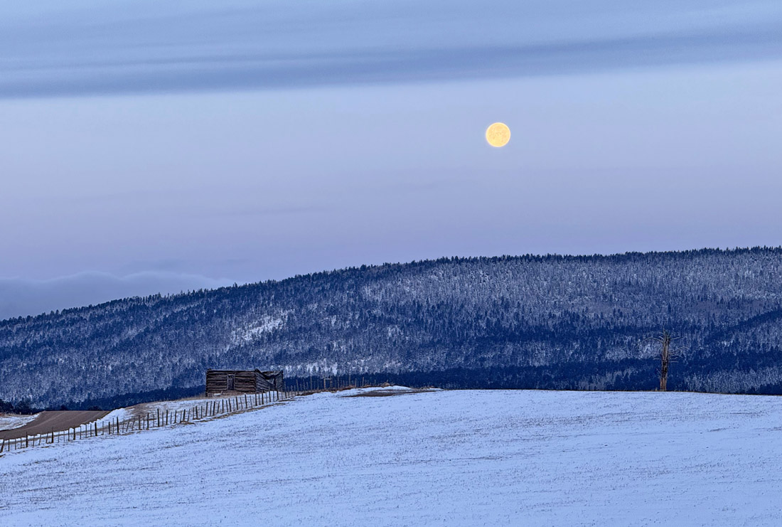 A pretty moonset on a chilly March morning – pic taken 3/15/2025