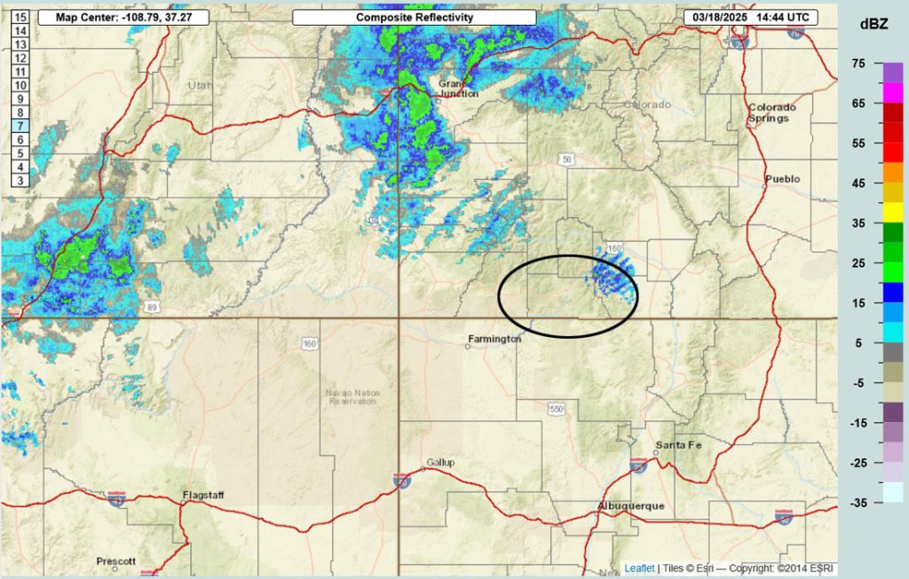 Brief periods of “nasty” today… 2 Radar at 8:44am Tuesday – Snowshowers are increasing over our mountains. The strongest showers will move through this afternoon.