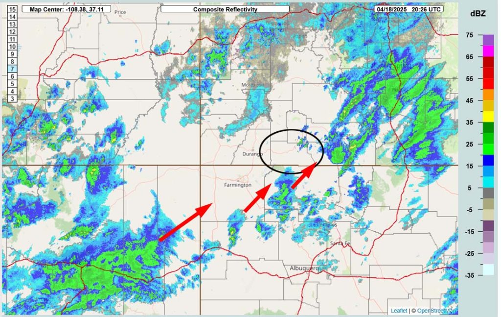Scattered snow showers through Saturday afternoon… 2 Radar at 2:26pm Friday – Scattered showers are moving towards the northeast.