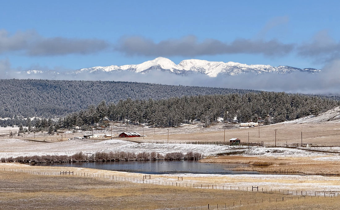 Graham Peak with a thick coat of new spring snow – pic taken 4/6/2025