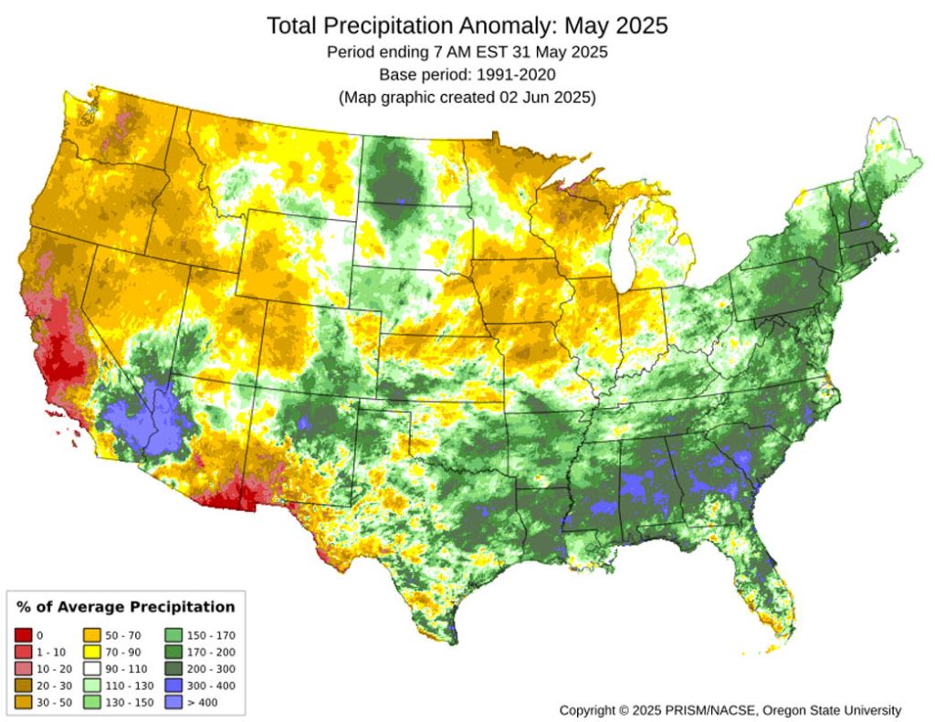 Pagosa Weather MAY SUMMARY & June Outlook 2 May mean precip anomalies were 110-150% of average for most of Archuleta County.