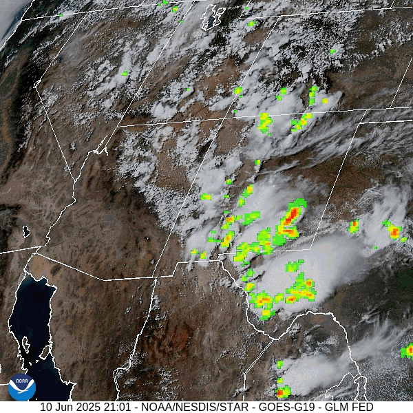 Afternoon showers and thunderstorms through Wednesday and then dry and warm for a while… 2 Water vapor satellite loop from roughly 3-4pm Tuesday – There was quite a bit of lightning over eastern Archuleta County and towards Chama.