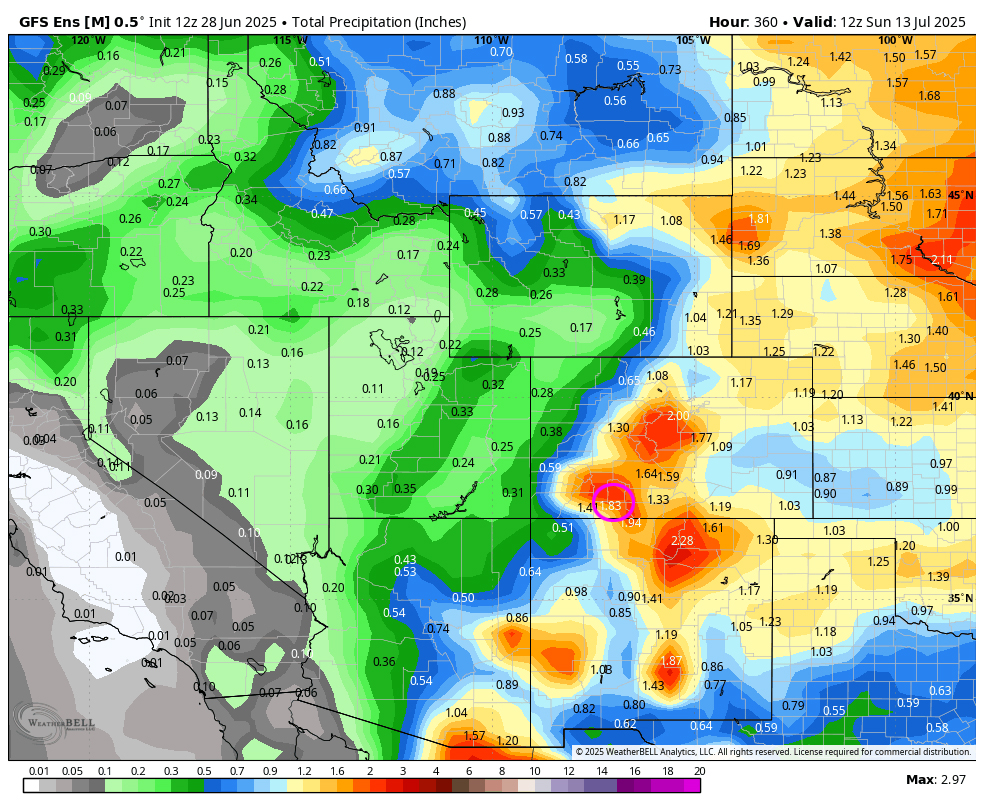 GFS 13 Jul 25