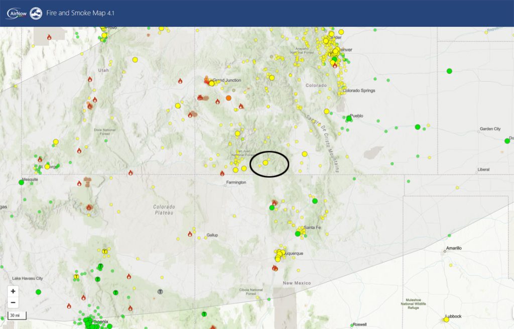 A little more active Thursday through Saturday… 3 The smoke and AQI map Wednesday evening shows light smoke and “moderate” air quality over our area.