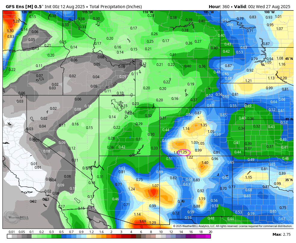 Please, More Rain Today than Lightning! 5 GFS 2 week