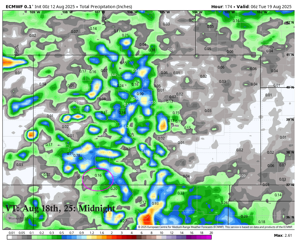 Please, More Rain Today than Lightning! 3 Precip