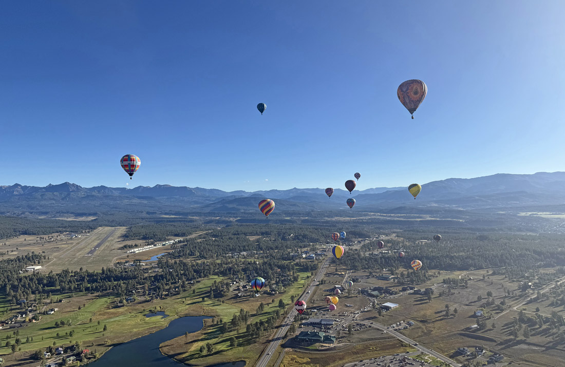 Perfect flying weather for Color Fest! – pic taken 9/21/2025 by Arleen