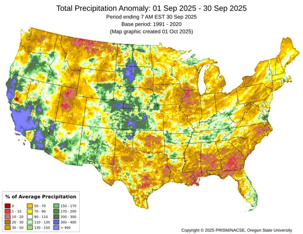 Pagosa Weather SEPTEMBER SUMMARY & October Outlook 2 September mean precip anomalies were 110-150% of average for most of Archuleta County.