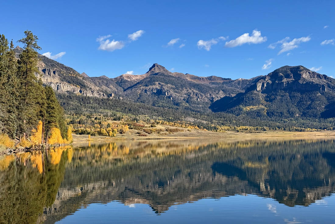 Fall colors are beginning to change in Pagosa Country. The weather and the views were fantastic yesterday up at the lake! – pic taken 10/1/2025
