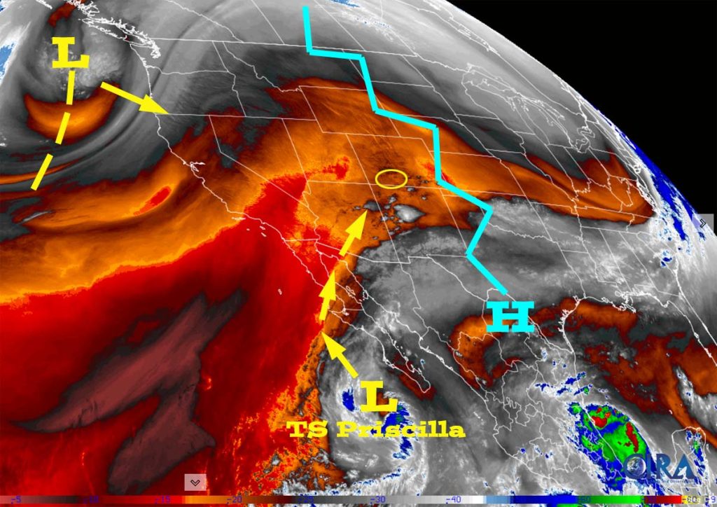 Tropical Storm Priscilla Wrap-Up 3 8 Oct 2025 pm satellite