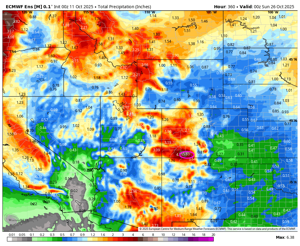 Did You Get Enough Rain Yet? More Today! 10 Euro 2 week 1