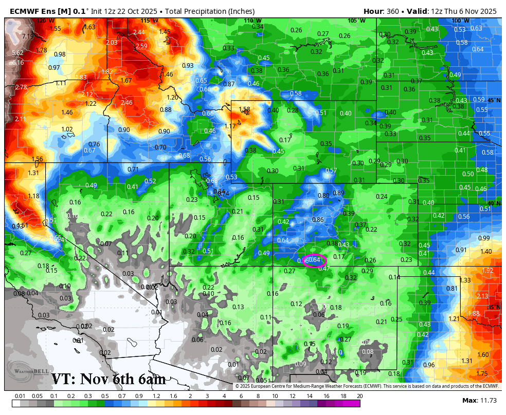 Rain Tomorrow with a Sprinkle of Mountain Snow! 5 Euro 2 week 2