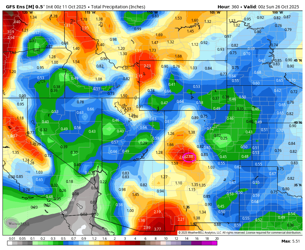 Did You Get Enough Rain Yet? More Today! 11 GFS 2 week 1