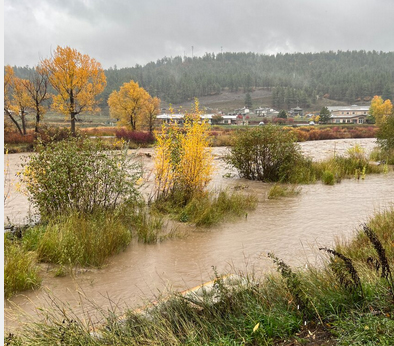 flooding river
