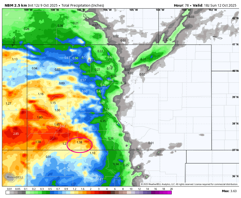 Priscilla visits Friday & Saturday followed by Raymond! WOW! 6 Sun Precip