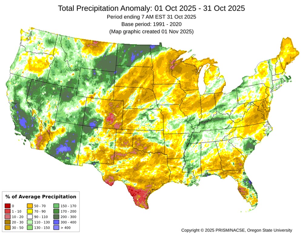 Pagosa Weather OCTOBER SUMMARY & November Outlook 2 October mean precip anomalies were 300-400% of average for most of Archuleta County.