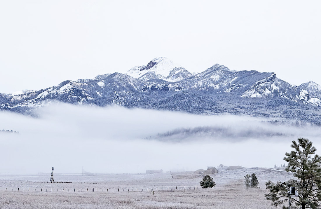 It’s been a gray day but it’s good to wake up to a little more snow – Photo taken 11/20/2025