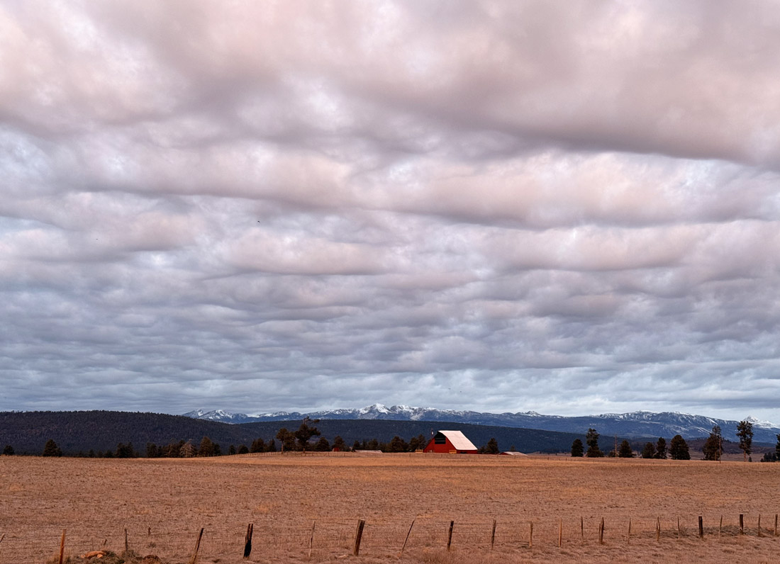 A sky full of clouds this morning – Photo taken 11/30/2025
