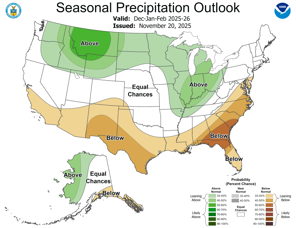 Pagosa Weather's Winter Outlook 2025/2026 27 DJF CPC P