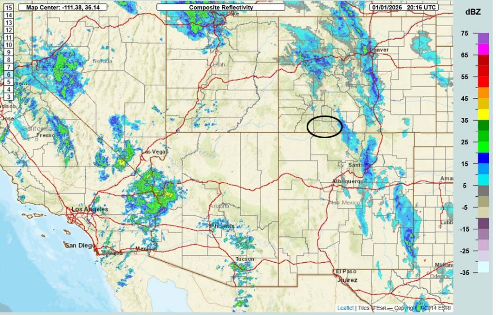Radar at 1:16pm Thursday – Multiple bands of showers are moving west to east across the region.