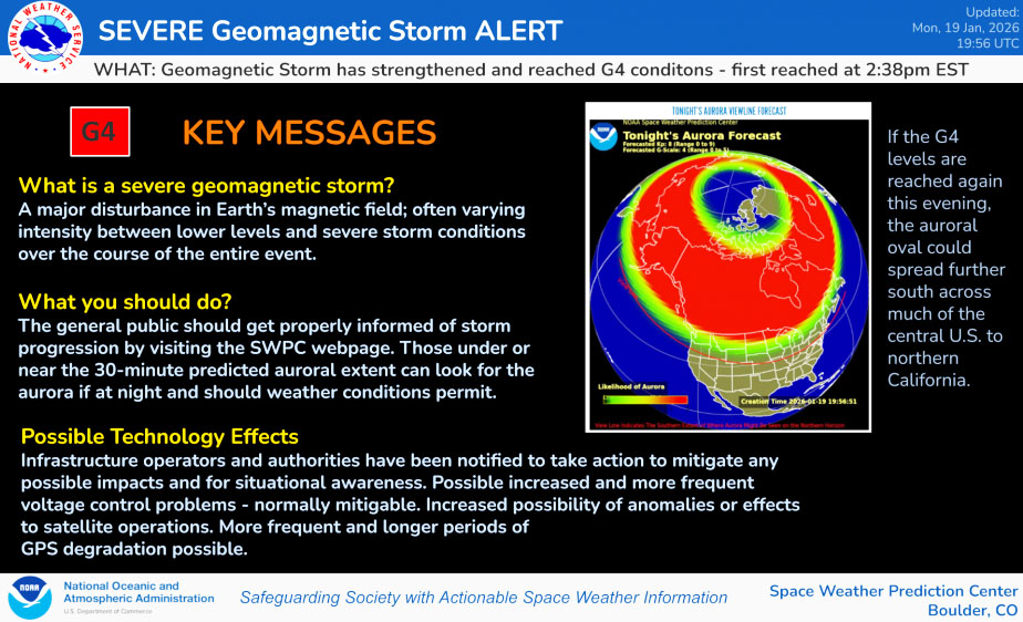 Aurora alert tonight – Snow Friday and Saturday … 2 Aurora graphic