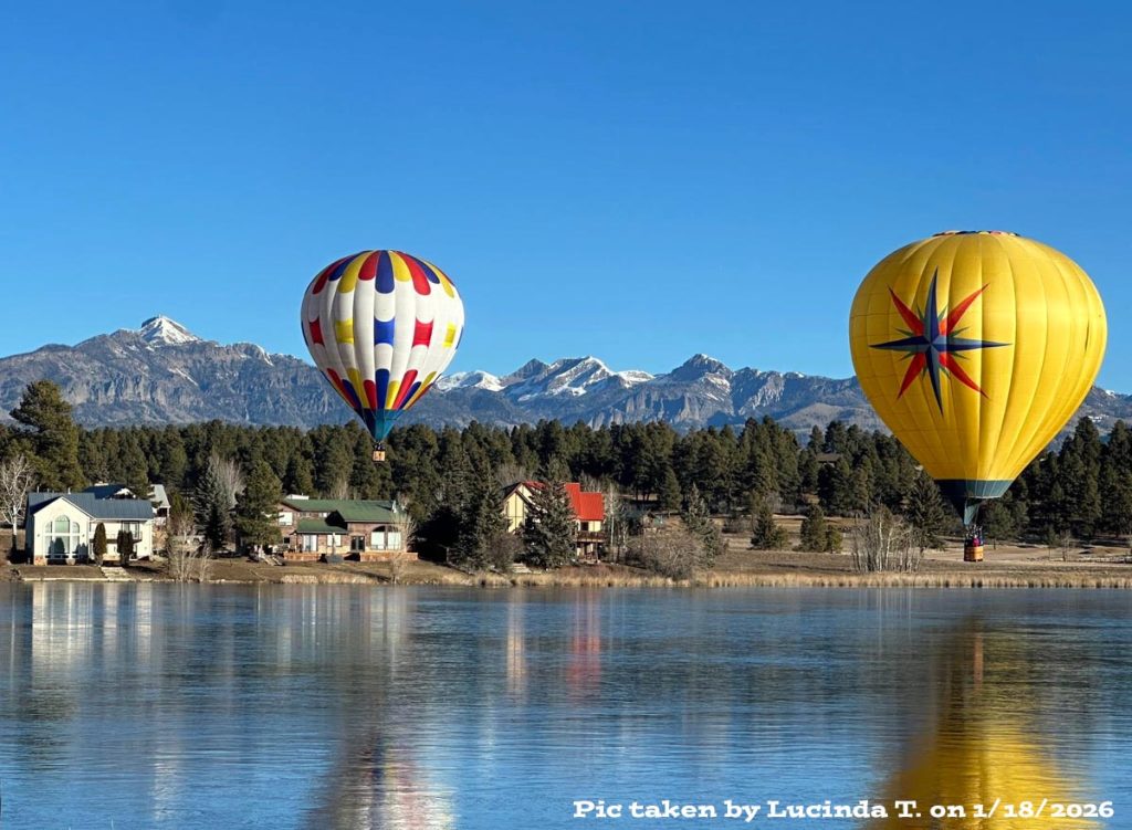 It was great to see our Winter Fest balloons yesterday! – Pic taken by Lucinda T. on 1/18/2026