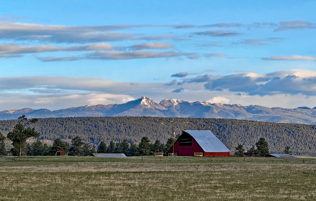 Our mountains will get a fresh coat of snow tonight and tomorrow  – pic taken 4/25/2026