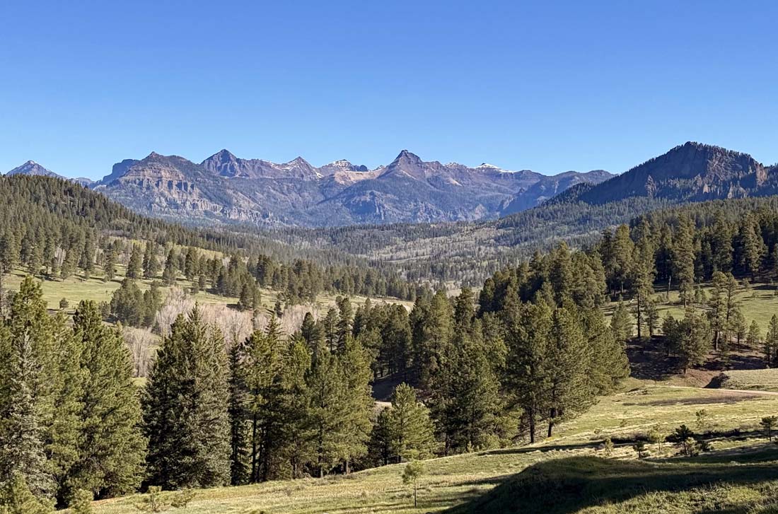 One of my favorite views along upper Piedra Road. Things are drying out quick.  – pic taken 5/12/2026