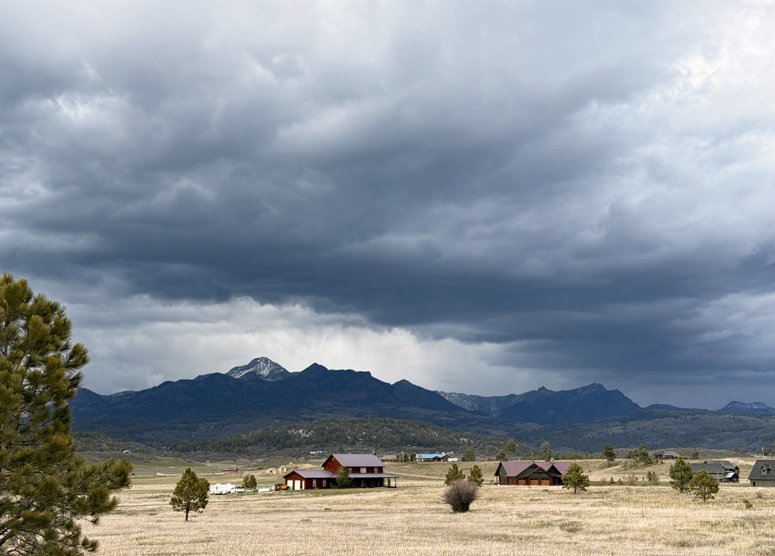 Shower activity is increasing over the mountains Tuesday evening – pic taken 5/5/2026