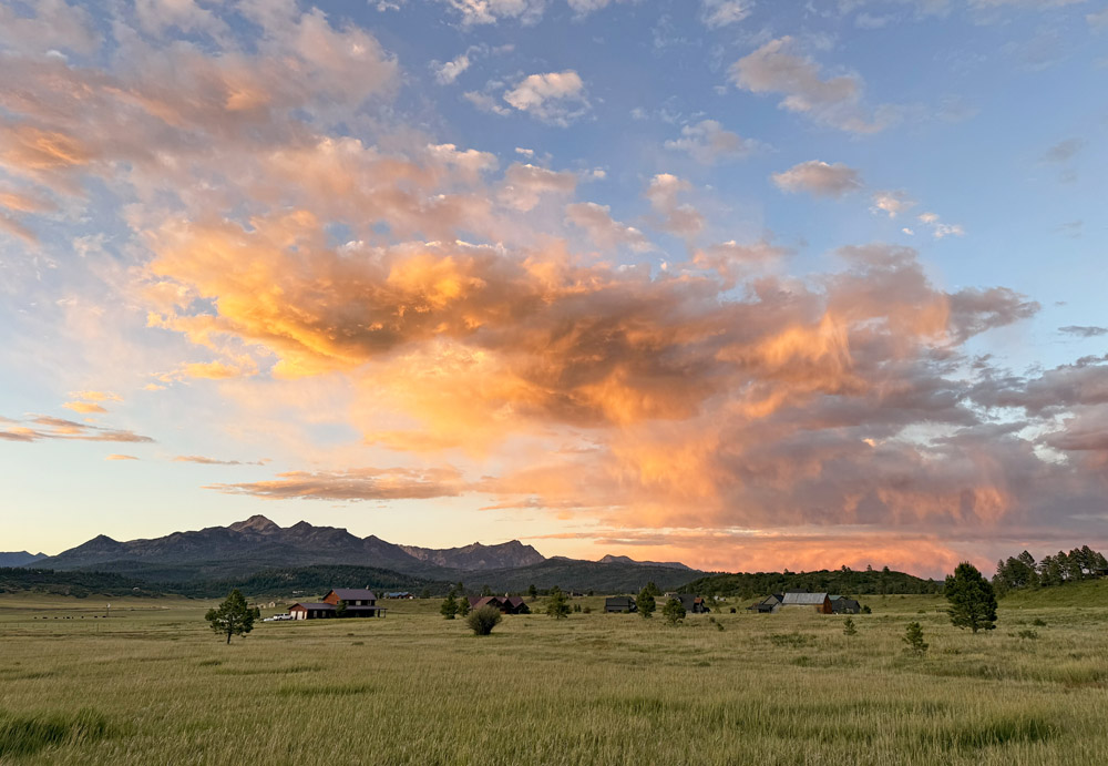 A beautiful Pagosa Country sunset! – pic taken 6/18/2026