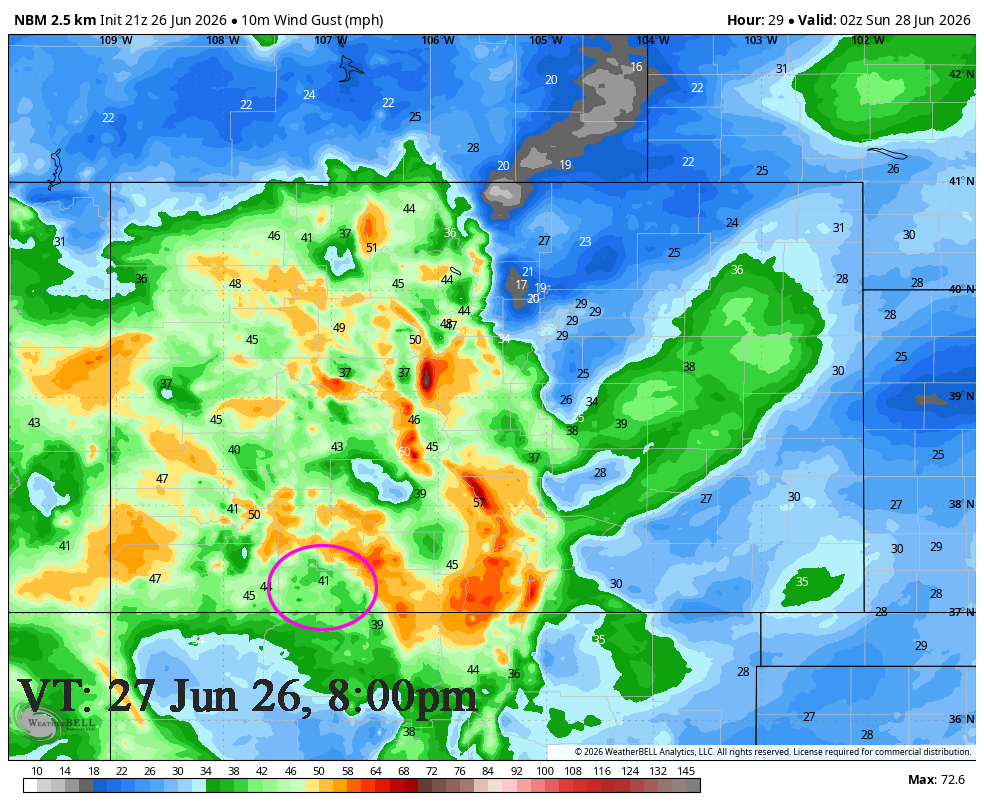 Finally! Thunderstorms with Rain too! 6 Wind
