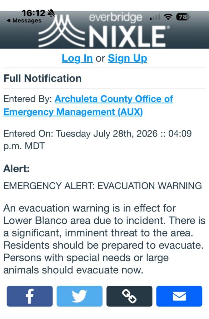 Rio Blanco Fire! 1 1N oD la