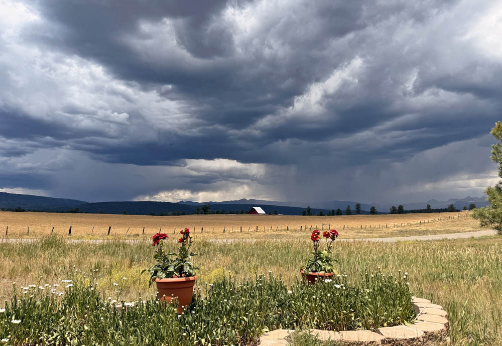 Threatening skies yesterday afternoon – pic taken 7/8/2026